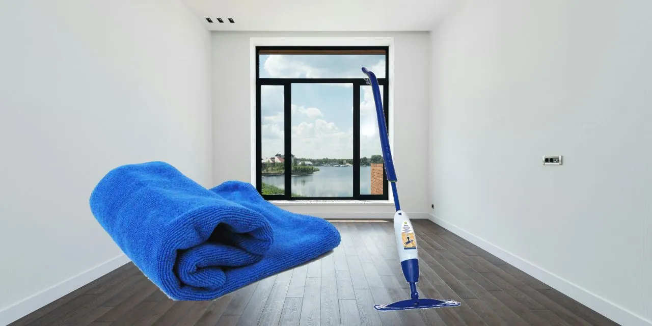 Clean up laminate floor right away
