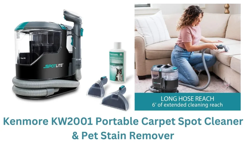 Kenmore KW2001 Portable Carpet Spot Cleaner & Pet Stain Remover